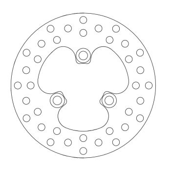 FRONT DISC ROUND HONDA