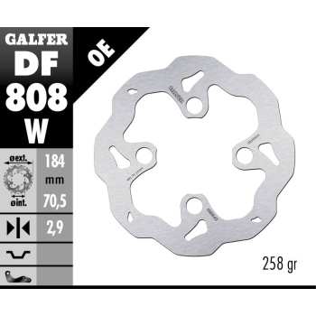 BRAKE DISC WAVE FIXED