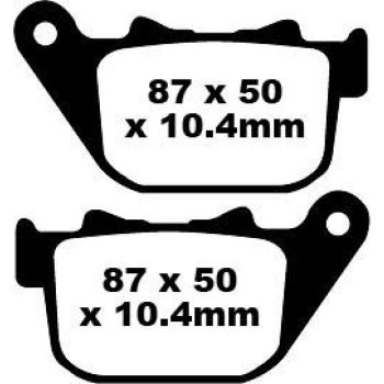 BRAKE PAD ORGANIC FA387