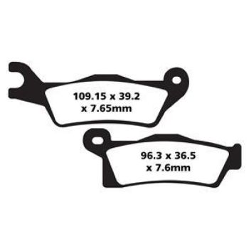 BRAKE PAD ORGANIC FA617TT