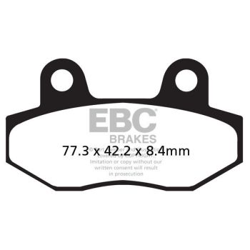 BRAKE PAD ORGANIC STREET