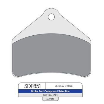 BRAKE PAD SNOW SDP851SNX