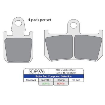 BRAKE PAD DP STRT RDP976