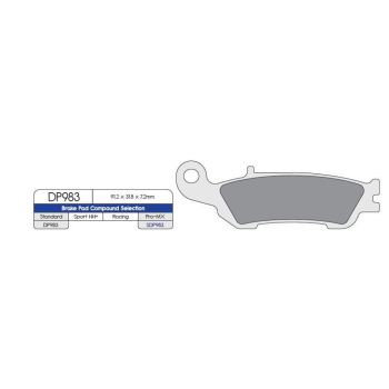 BRAKE PAD SINTERED DP983