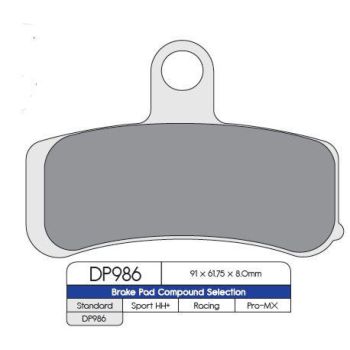 BRAKE PAD SINTRD DP986