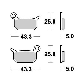 MOTOMASTER BRAKEPAD NITRO