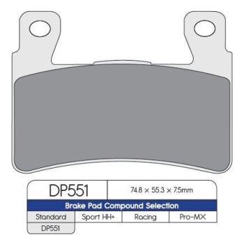 BRAKE PAD SINTRD DP551