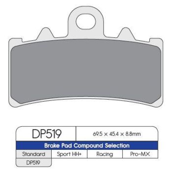 BRAKE PAD HONDA DP519
