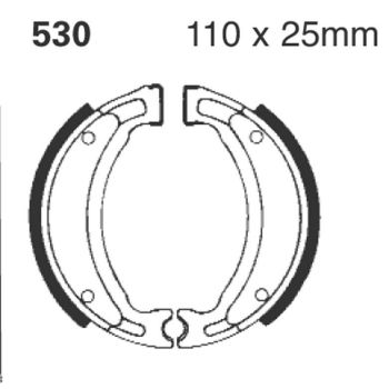 BRAKE SHOES EBC 530