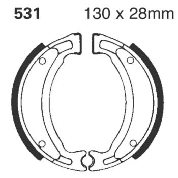 BRAKE SHOES EBC 531
