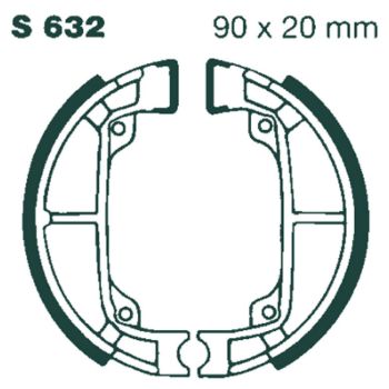 BRAKE SHOE EBC - PE S632