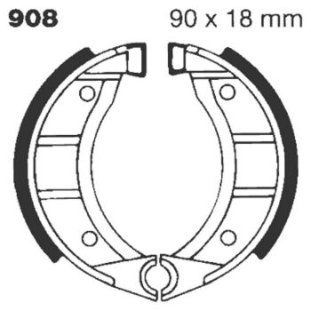 BRAKE SHOE EBC - PE 908