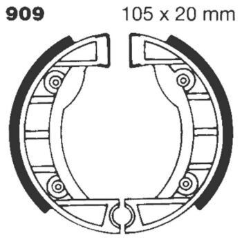 BRAKE SHOE EBC - PE 909