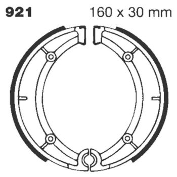 BRAKE SHOE EBC - PE 921