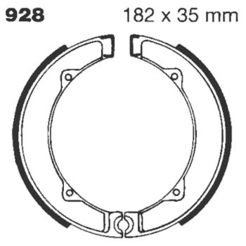 BRAKE SHOE EBC - PE 928