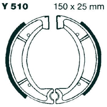 BRAKE SHOE EBC - PE Y510G
