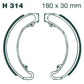 BRAKE SHOE EBC ST 314