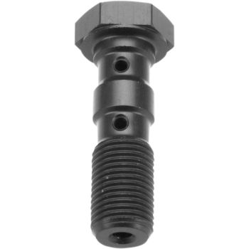 DBL BANJO BOLT BLK M10X1