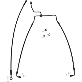 LINE BRAKE FRONT XR BLK