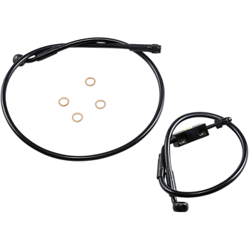 LINE BRAKE FRONT XR BLK