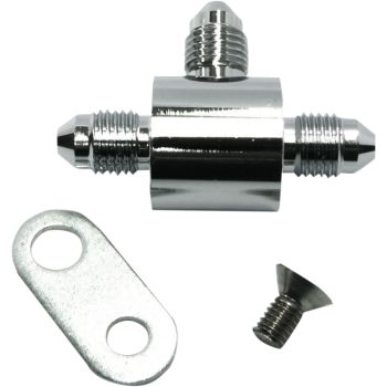 T-BLOCK W/BRKT AN3 CHROME