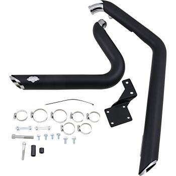EXHAUST SS STAG BLK 86-11 ST