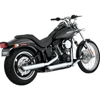 MUFFLERS 3 TWIN SLASH CHROME