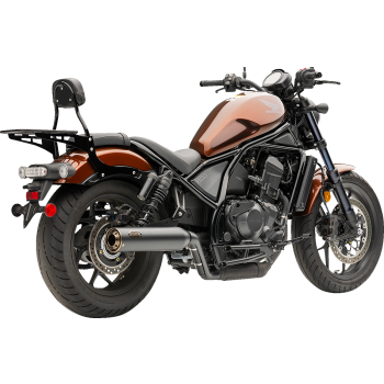 SLIP-ON MUFFLER (BLK) WITH BRO