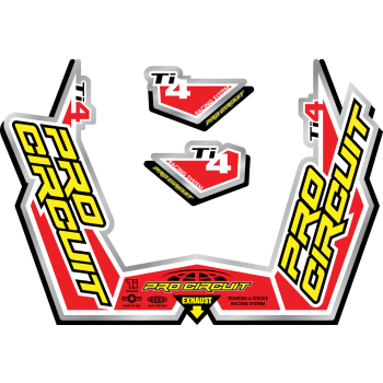 EXHAUST STICKER KT TI4-GP