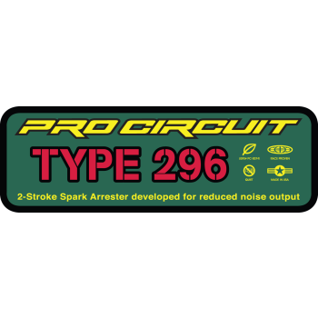 SILENCER STICKER TYP 296