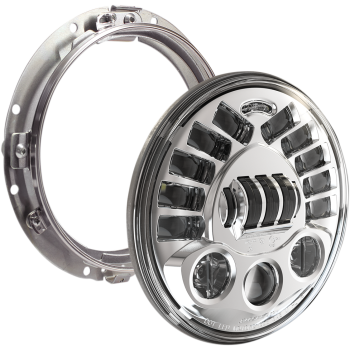 HEADLIGHT ADAP2 CHR 7" KT