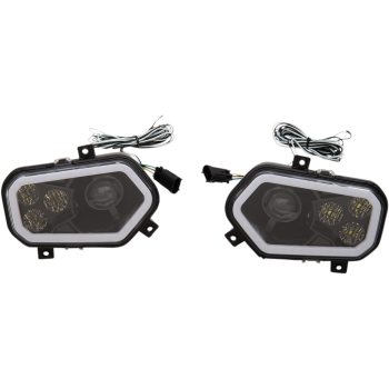 LED HEADLIGHT RZR800/9 BK