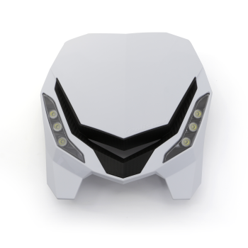 HEADLIGHT E-BLAZE WH/BK