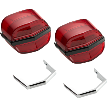 TAILLIGHTS TRI GLIDE RED LENS