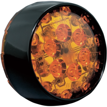 LENS BULL LED AMB T/S BLK
