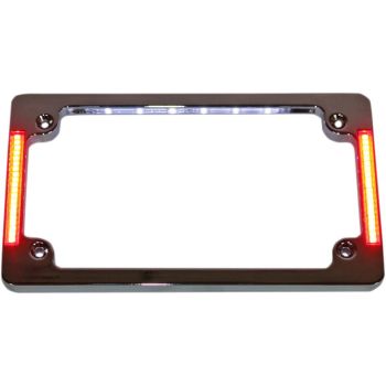 FRAME LIC PLT W/LT CHR