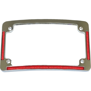 FRAME LIC W/ RED LED CHR