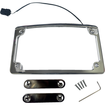 FRAME LICENSE PLATE LIGHTED CH