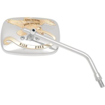 MIRROR LTR CHM/GLD 10MM R