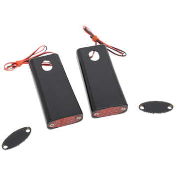 MARKER LED BLK RED ST