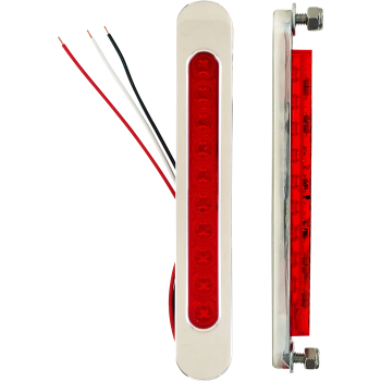 BAG LIGHT OVAL CR RED LED
