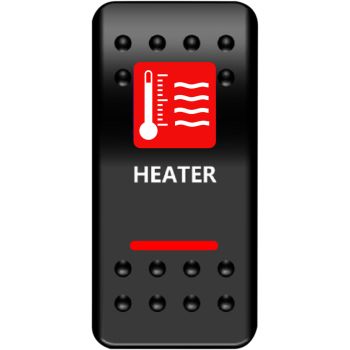 SWITCH ROCKER HEATER-RED