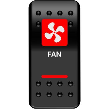 SWITCH FAN POWER RED