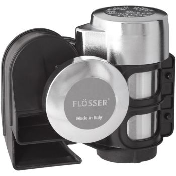 AIR HORN 520+660HZ 12V CHR.