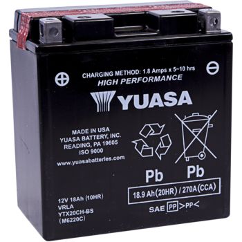 YUASA BATT YTX20CH-BS .82 LITER