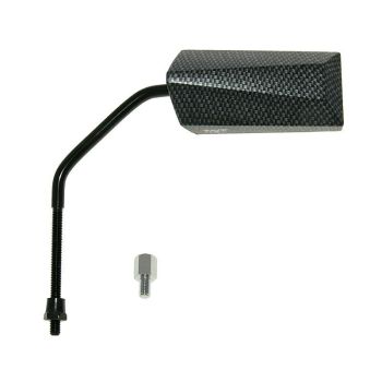 mirror F11 Millenium M8 long right-hand thread incl. adapter carbon-look