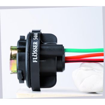 SOCKET W/CABLE F BAY15D W/CAP