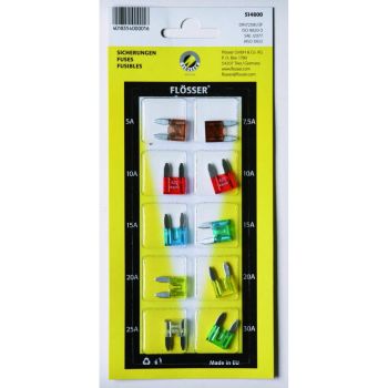 FUSES MINI 10PCS CARD