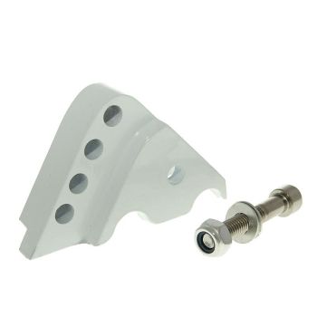 shock extender CNC 4-hole adjustable mounting - white for Minarelli horizontal