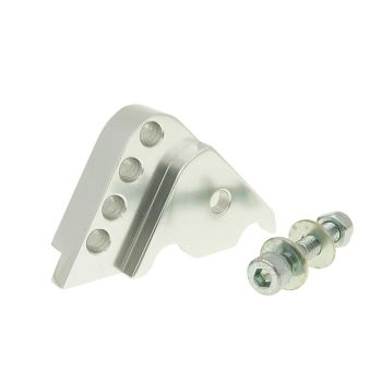 shock extender CNC 4-hole silver for Minarelli vertical